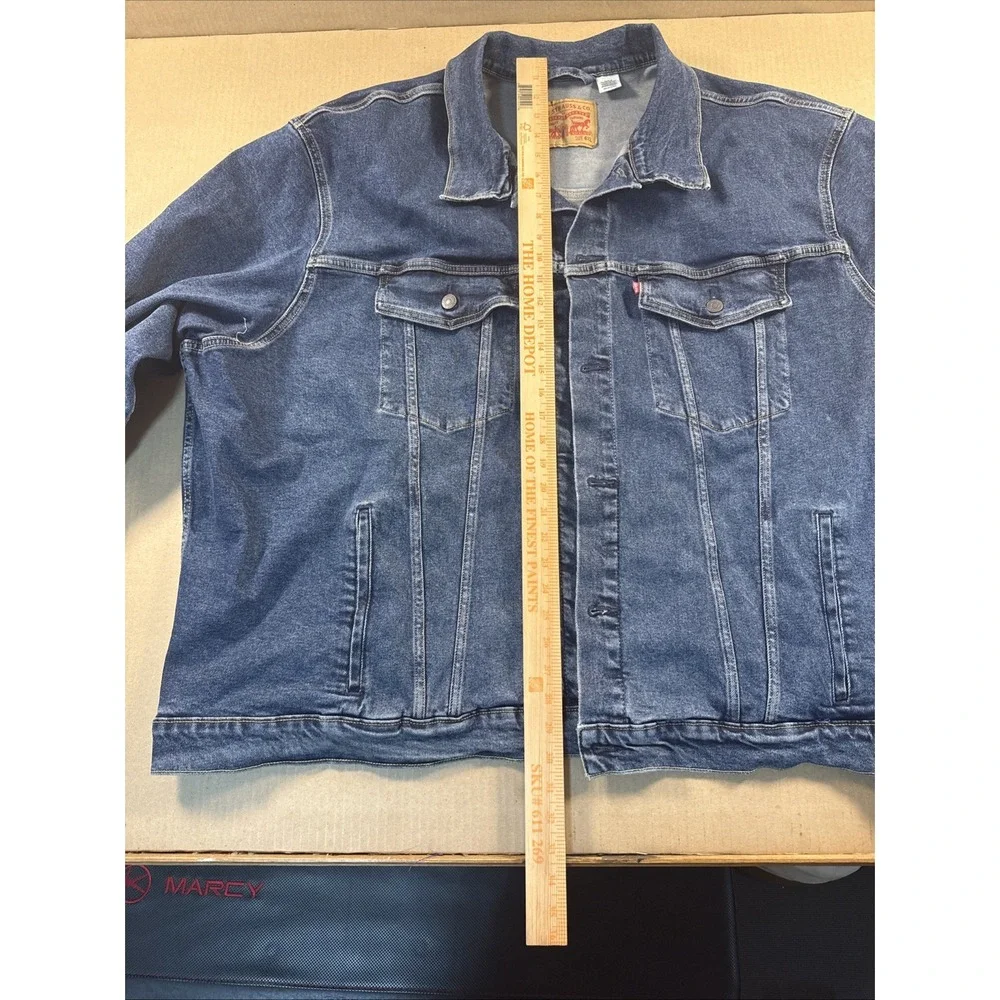 Levi's Button Up Denim Jacket Size 6XL Mens Trucker Style